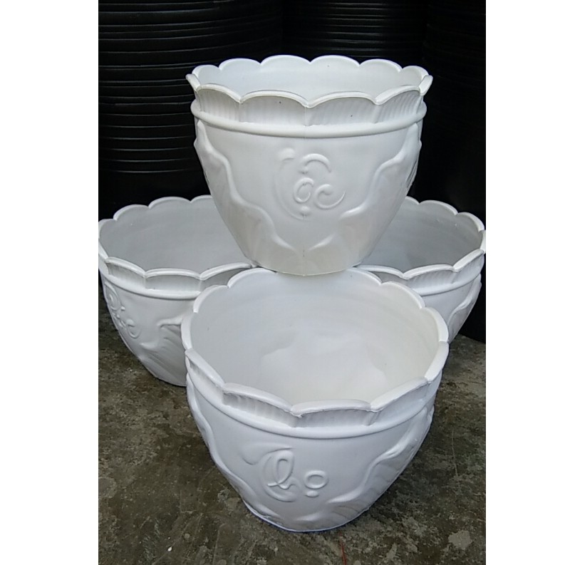 chậu nhựa trồng cây hoa để bàn phúc lộc thọ giả sứ