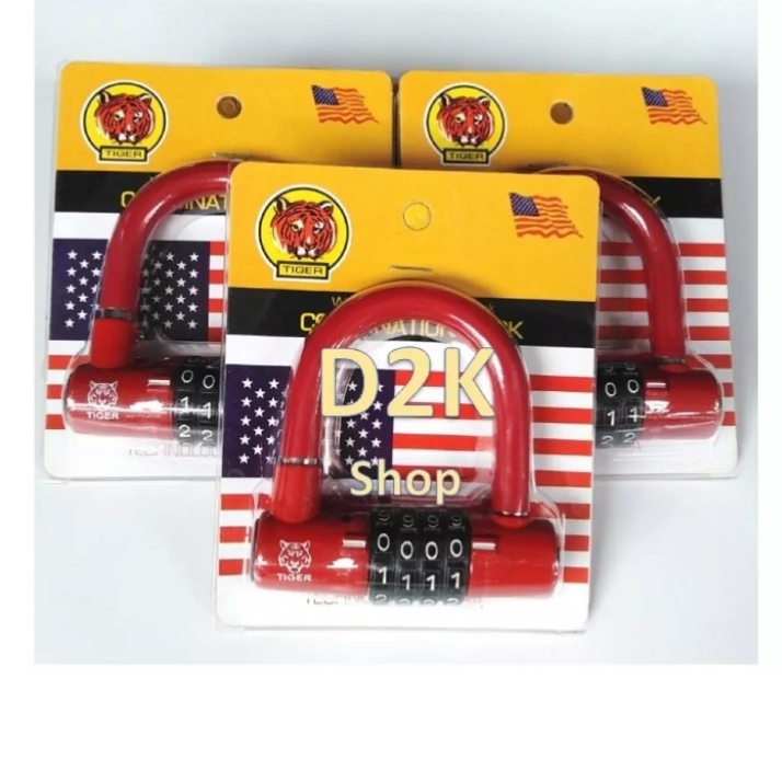 [HCM]Combo 2 Khóa Số Chọn Chữ U Hiệu Tiger