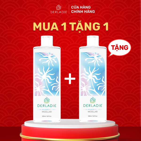 Nước Tẩy Trang Derladie Cleansing Water Witch Hazel- Elbi Beauty Cosmetics & Skincare cao cấp