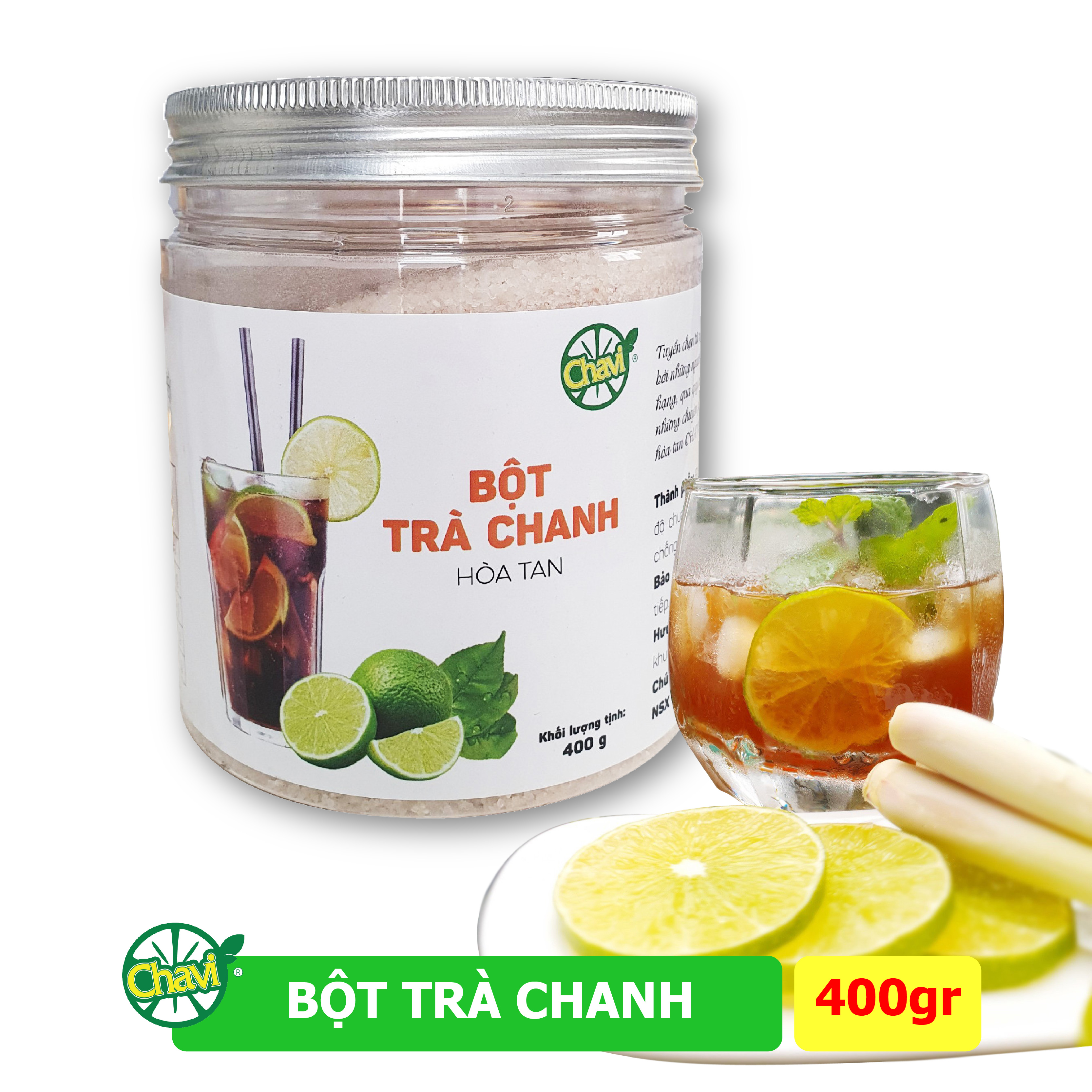 Bột Trà Chanh hòa tan-Hộp 400g