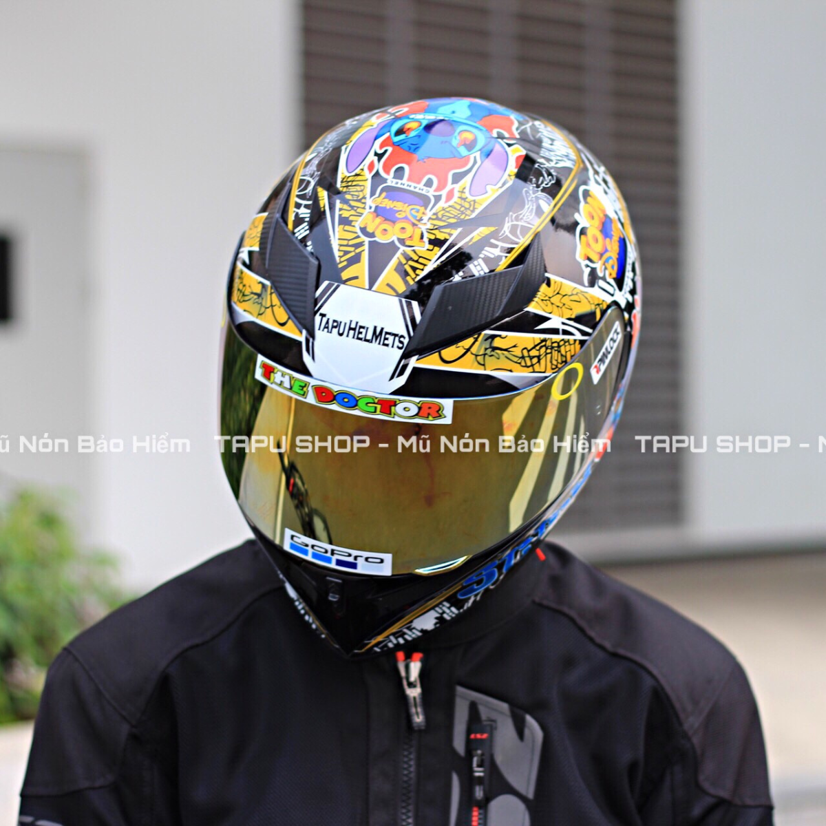 Nón Fullface ROYAL M138B 1 Kính Lên Tem STICK