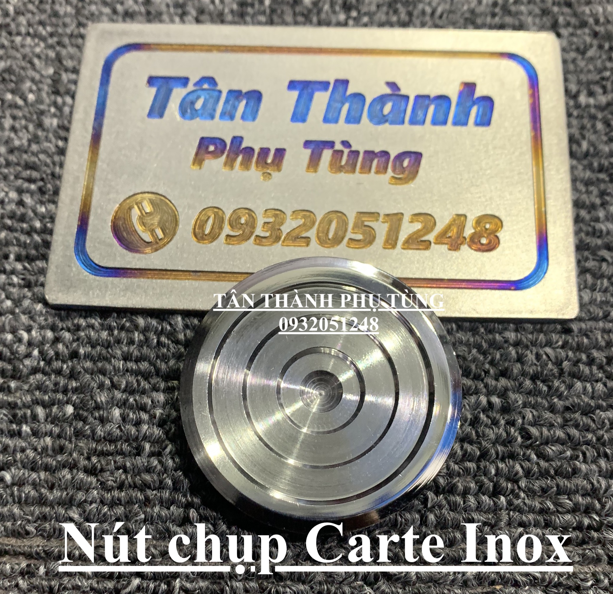 Nút chụp carte inox