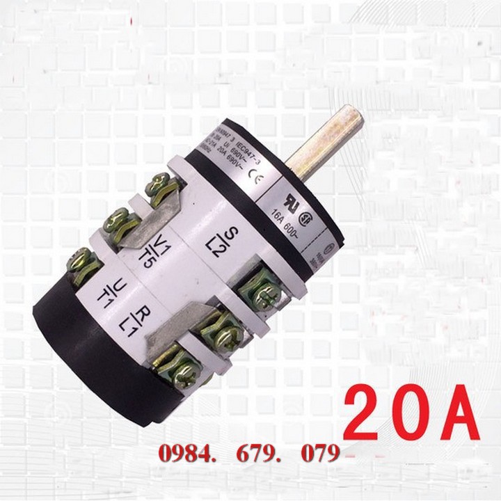 Công tắc đảo chiều 20A máy ra vào lốp hàng chuẩn