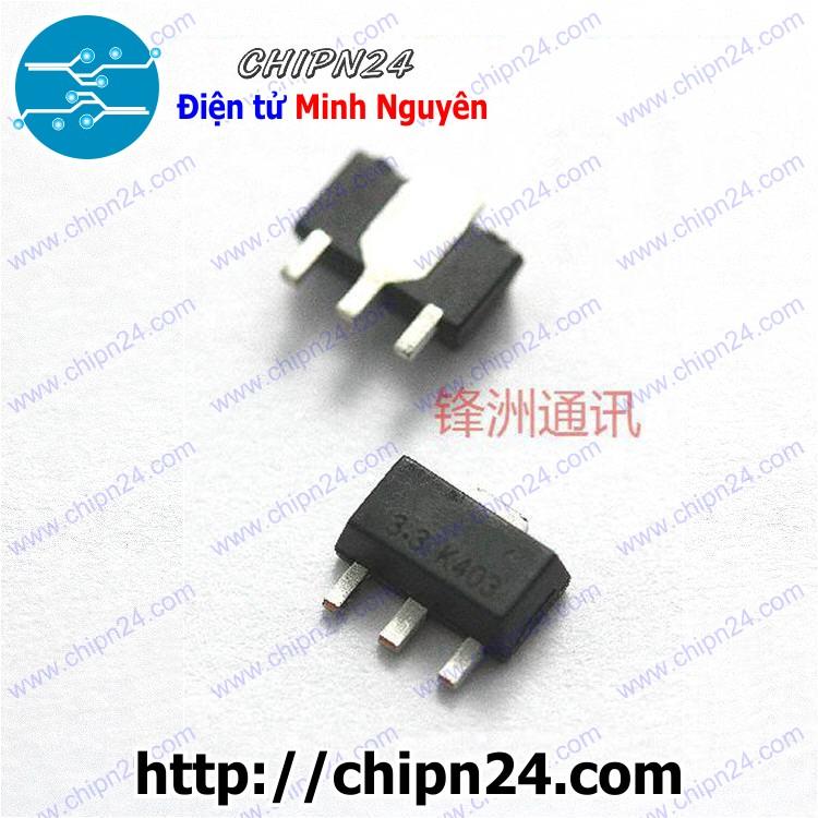 [4 con] (SOP) IC Dán AMS1117-3.3V SOT-89 (SMD) (AMS1117 3V3)