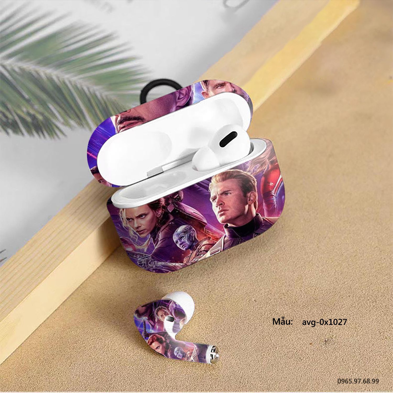 Decal Skin dán AirPods Pro mẫu Avenger