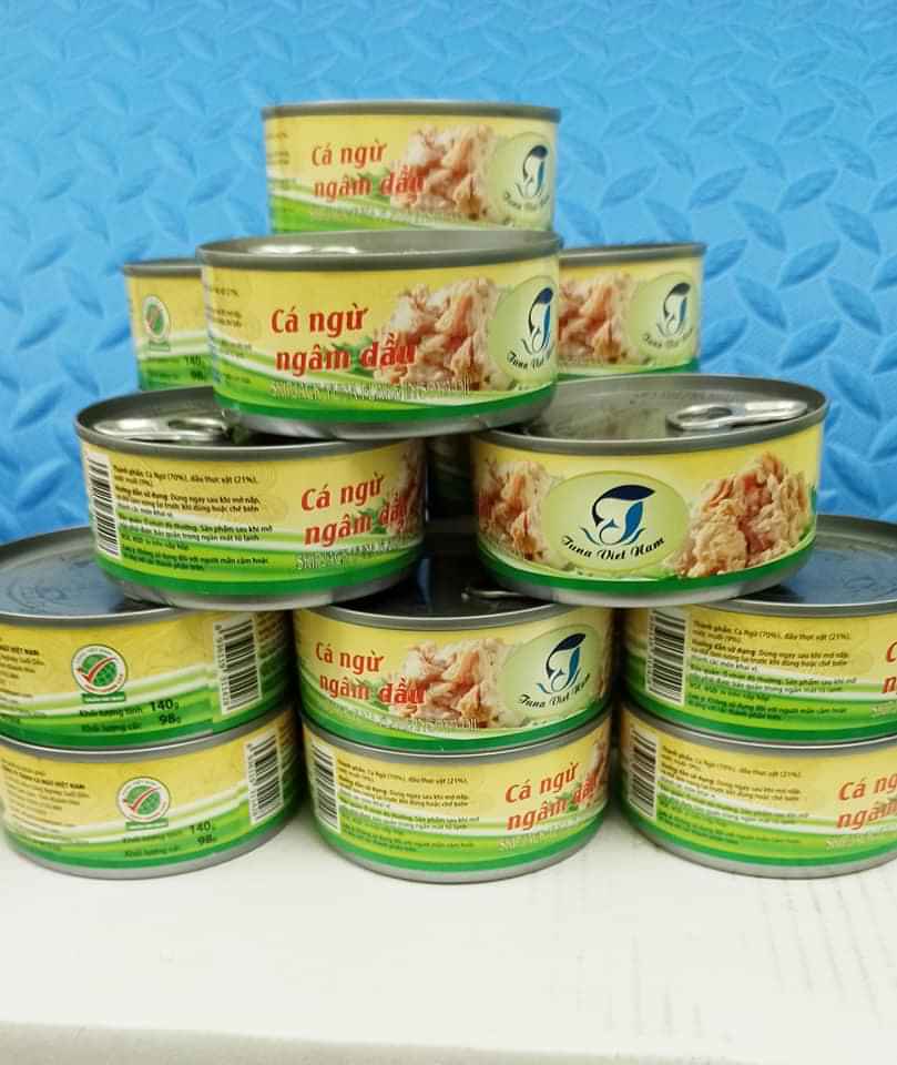 Com bo 12 lon cá ngừ ngâm dầu (thịt xé) 140g