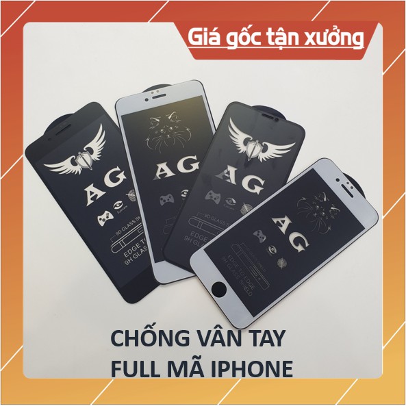 Cường Lực  IP Full Màn Chống Vân Tay - Chống Mồ Hôi