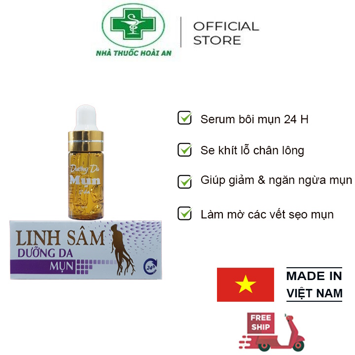 Serum mụn Linh sâm siêu tốc 24h