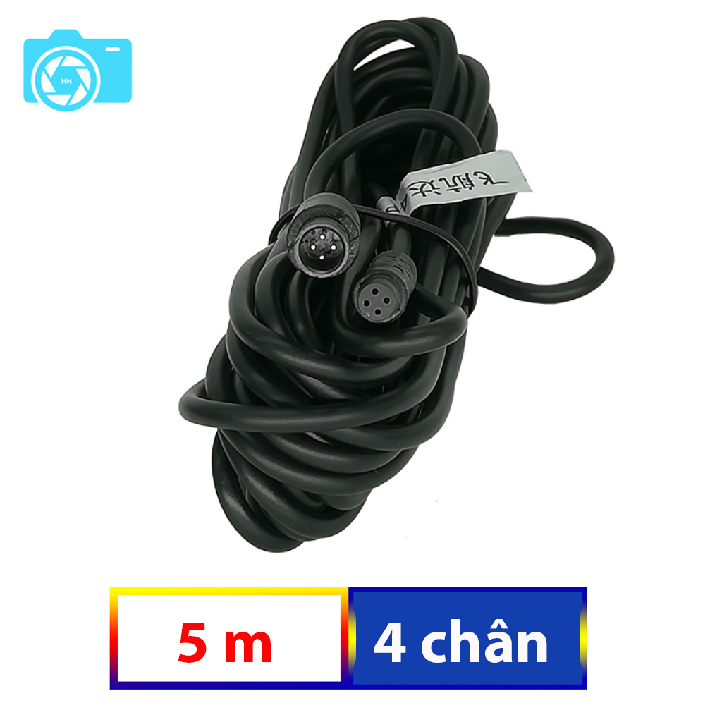 Dây tín hiệu camera lùi, Dài 5 mét, loại 4 chấu, chuẩn tín hiệu Full HD