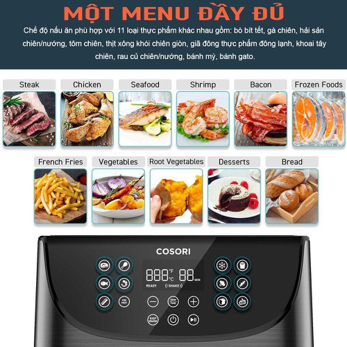 [HCM]Nồi Chiên Không Dầu 5.5L COSORI
