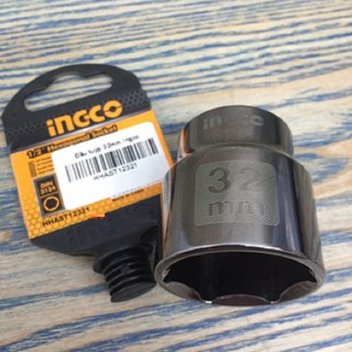 32mm Đầu tuýp 1/2inch INGCO HHAST12321