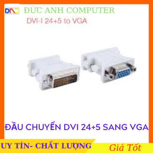 Đầu chuyển DVI ra Vga (DVI 24+5 sang Vga) cam kết sản phẩm đúng mô tả chất lượng đảm bảo