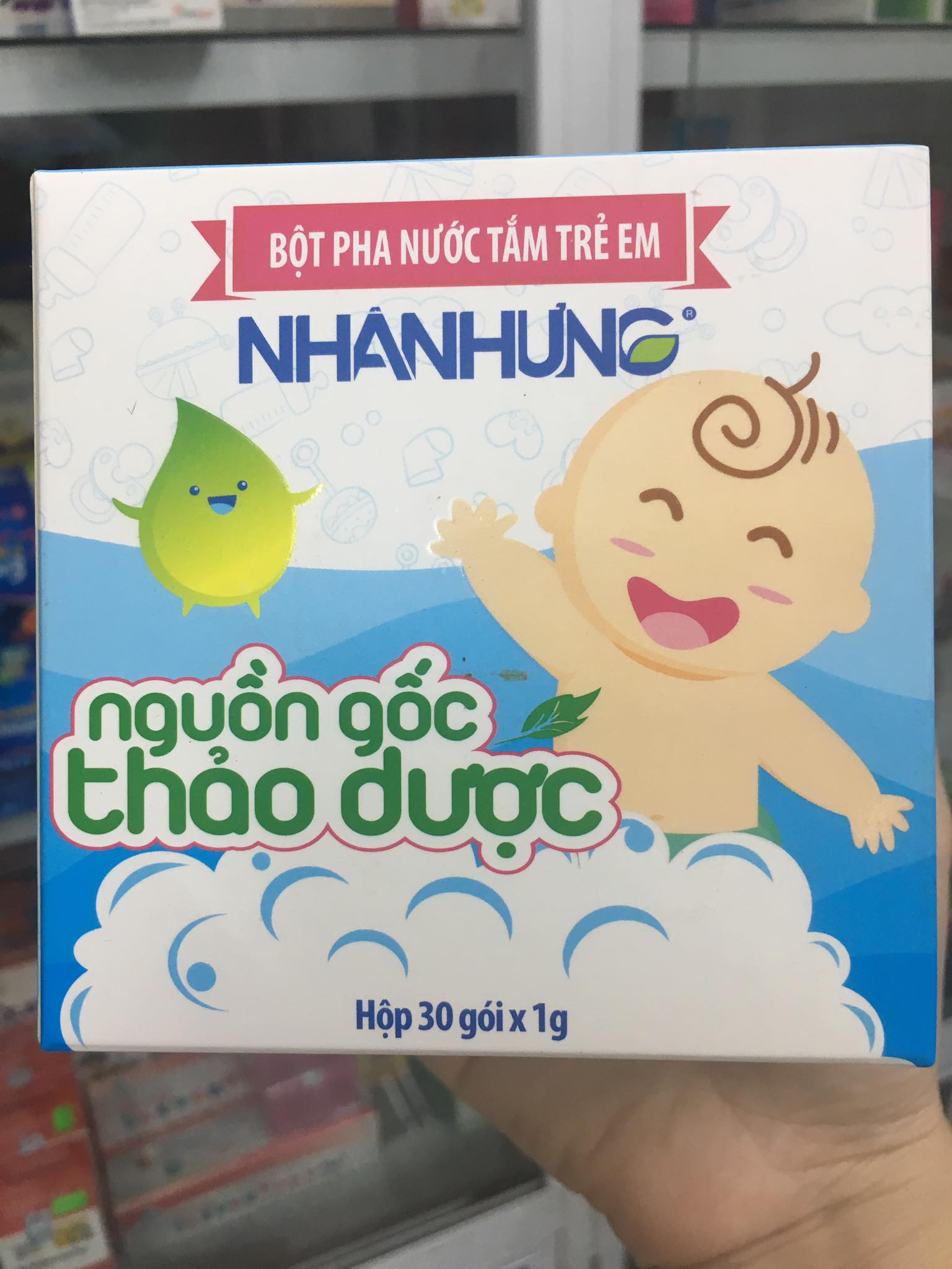 BỘT PHA NƯỚC TẮM TRẺ EM NHÂN HƯNG