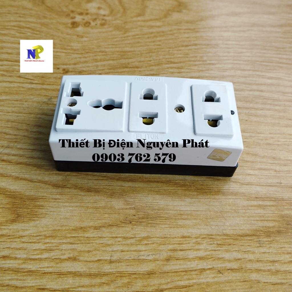 [ELITON] Ổ Cắm 3 Lổ Có Đa Năng 16A-250V