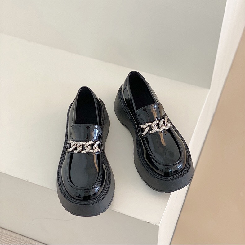 Giày Đốc Xích Nữ Da Bóng Chất Đẹp Chuẩn Xịn