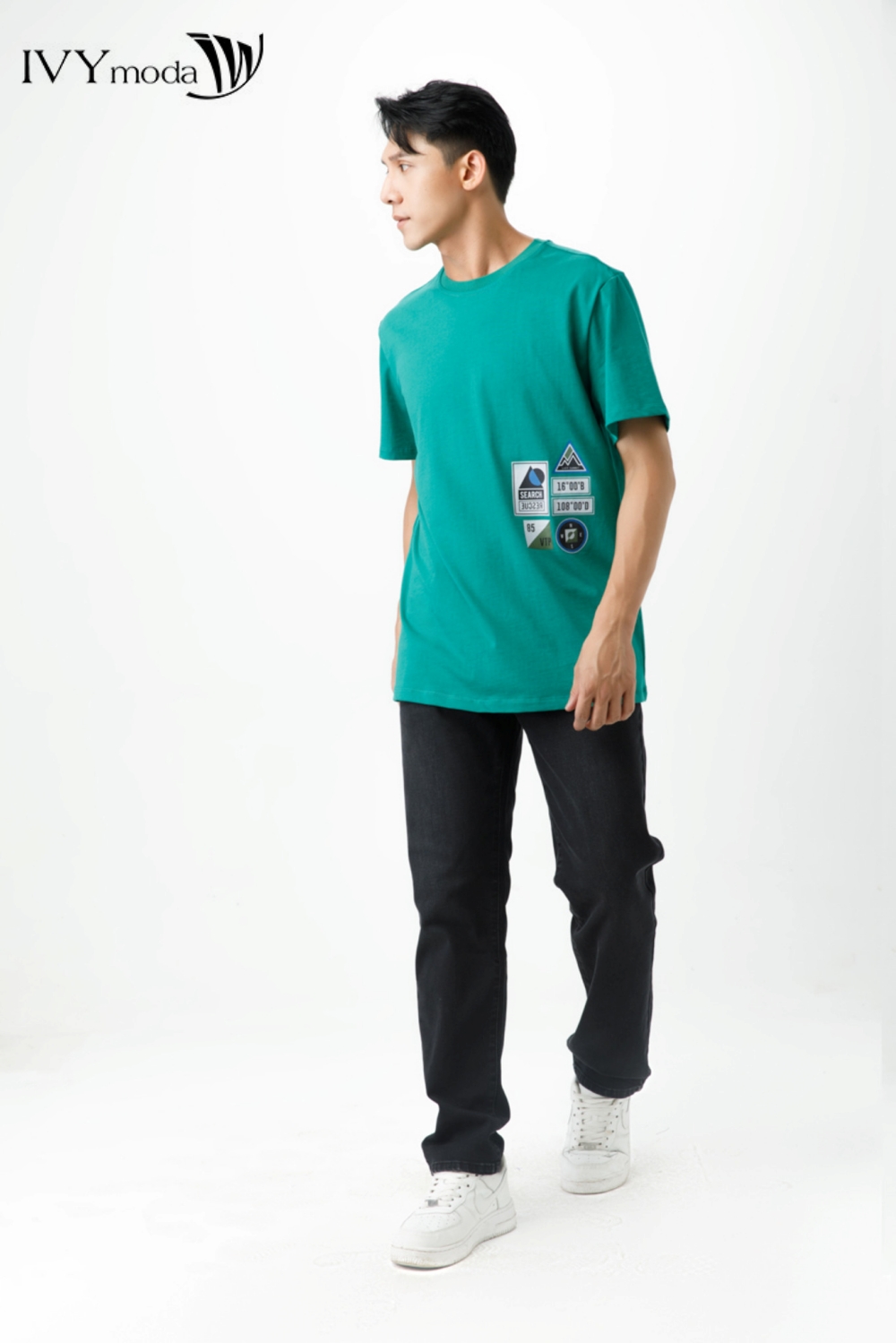 Áo thun nam in hình IVY moda MS 57E3373