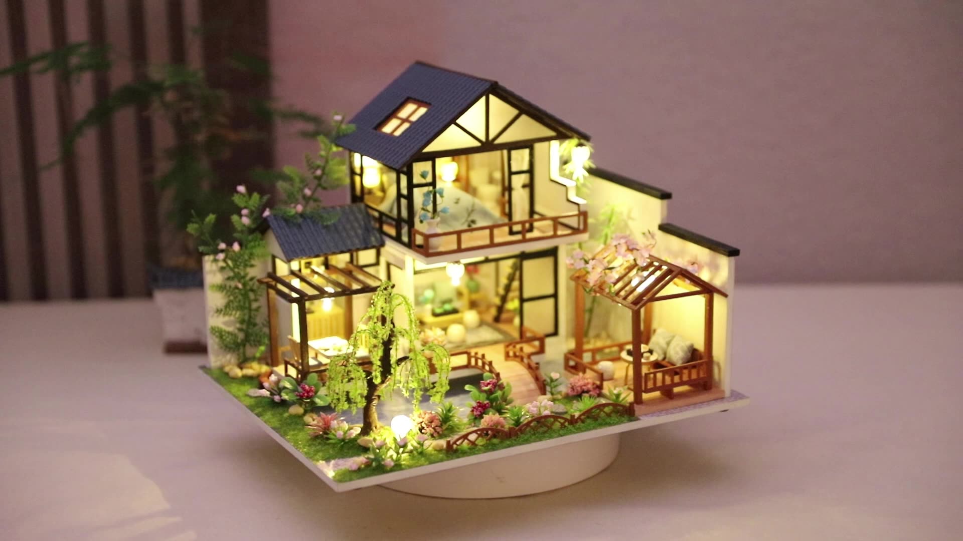 Mô hình nhà gỗ mini 3D tự lắp ráp - MH001