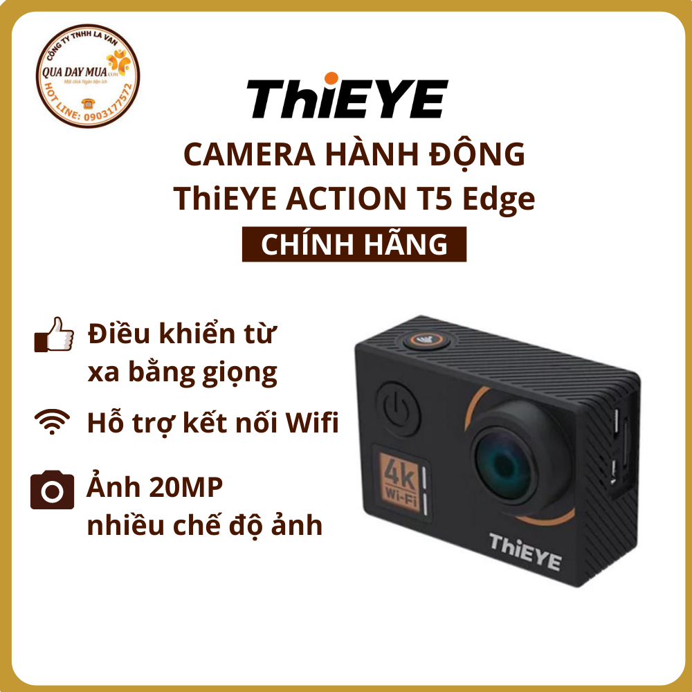 Camera Hành Động ThiEYE T5 Edge - Hàng Chính Hãng