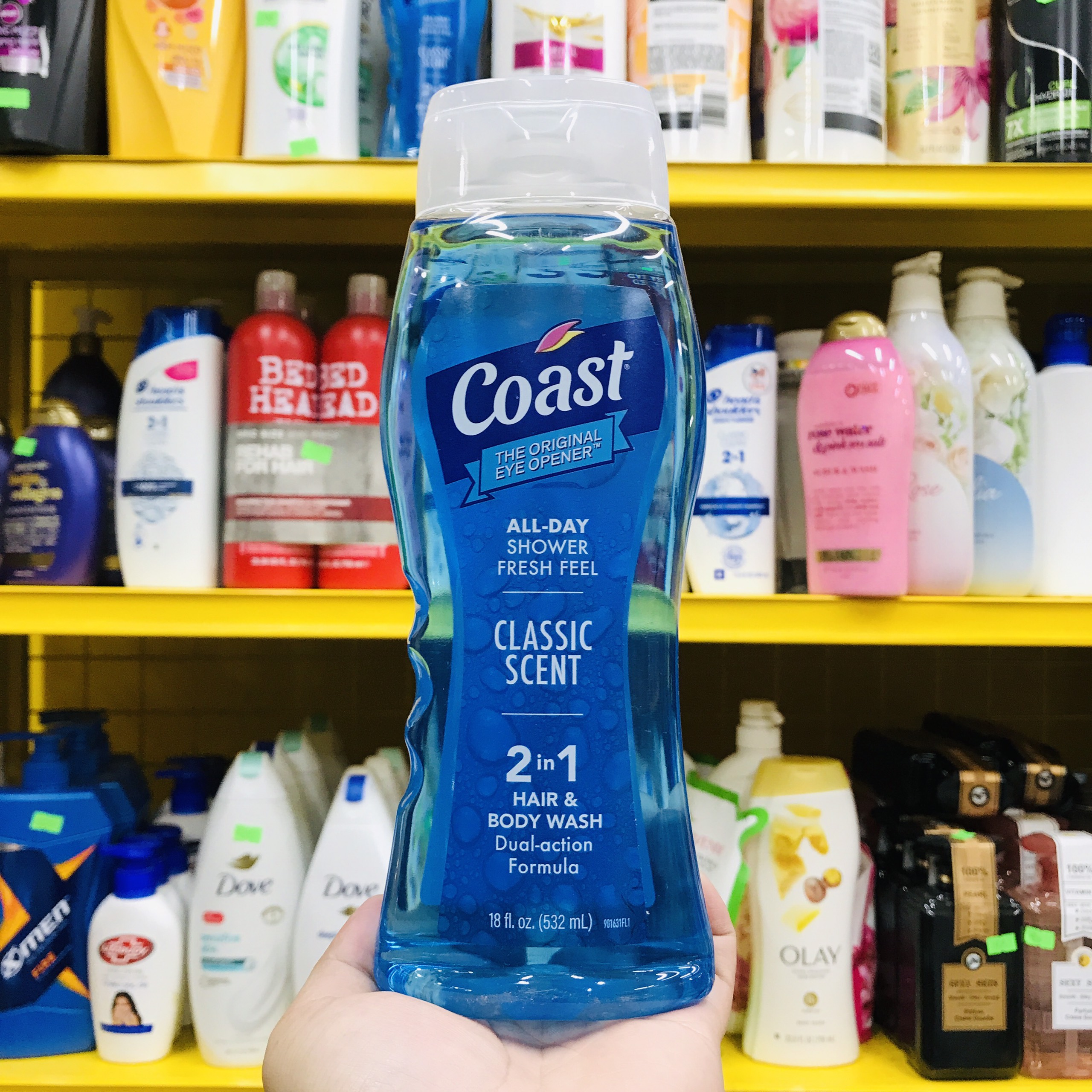 Sữa Tắm Gội COAST 532ml 2in1 - Made in Canada - Mẫu Mới 2022