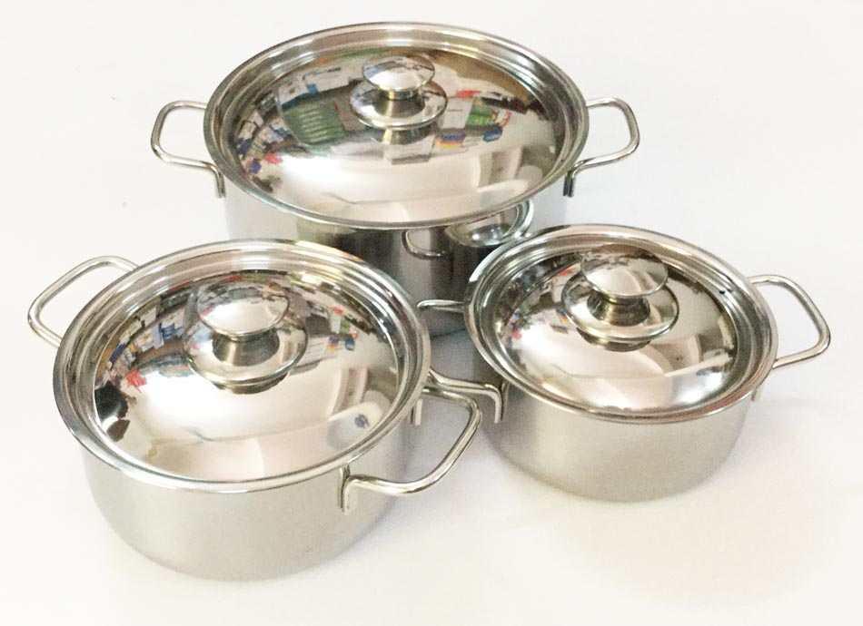 BỘ NỒI SHARP 3 CÁI INOX CAO CẤP
