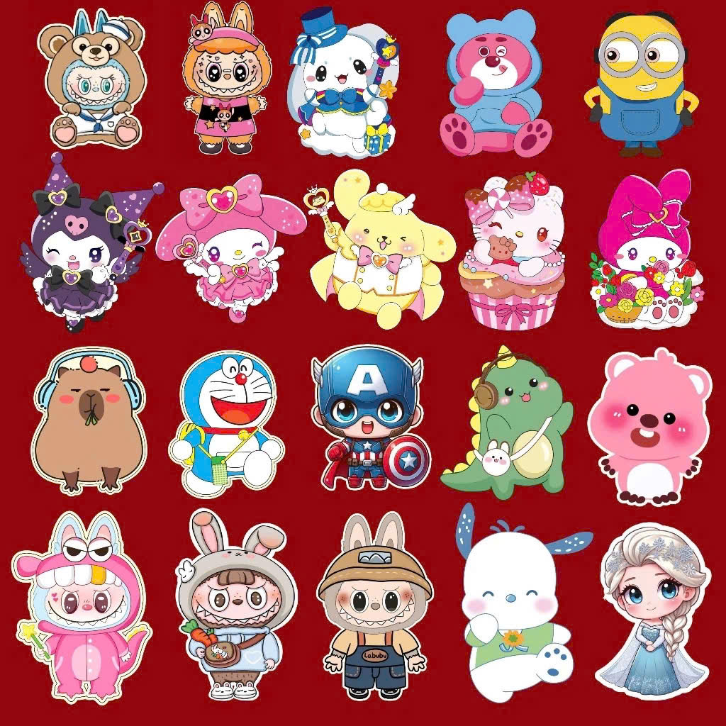 Combo 50 lì xì chibi mẫu rắn năm 2025 siêu hót