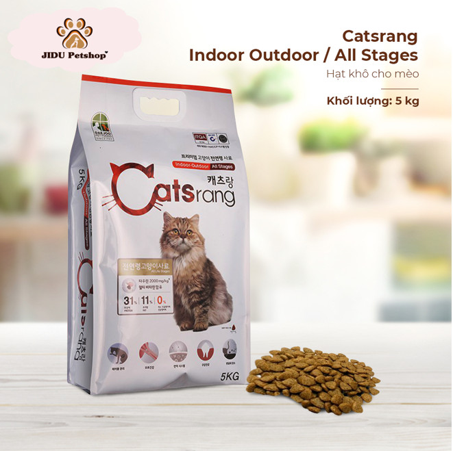 THỨC ĂN HẠT CHO MÈO CATSRANG BAO 5KG