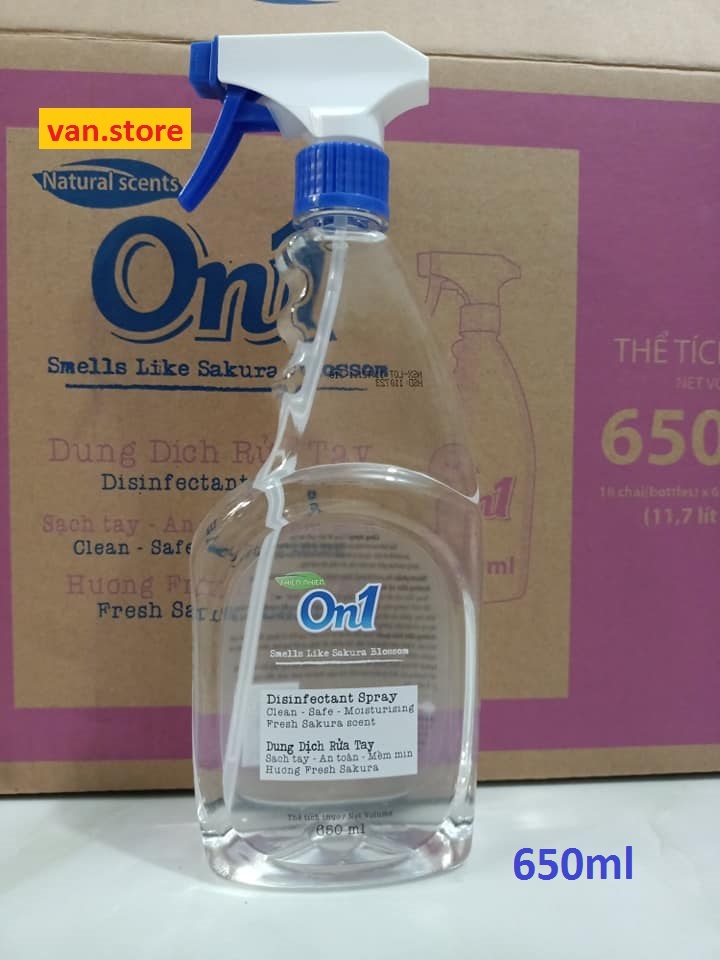 Dung Dịch Rửa Tay Khô On1 650ml - Dạng Xịt