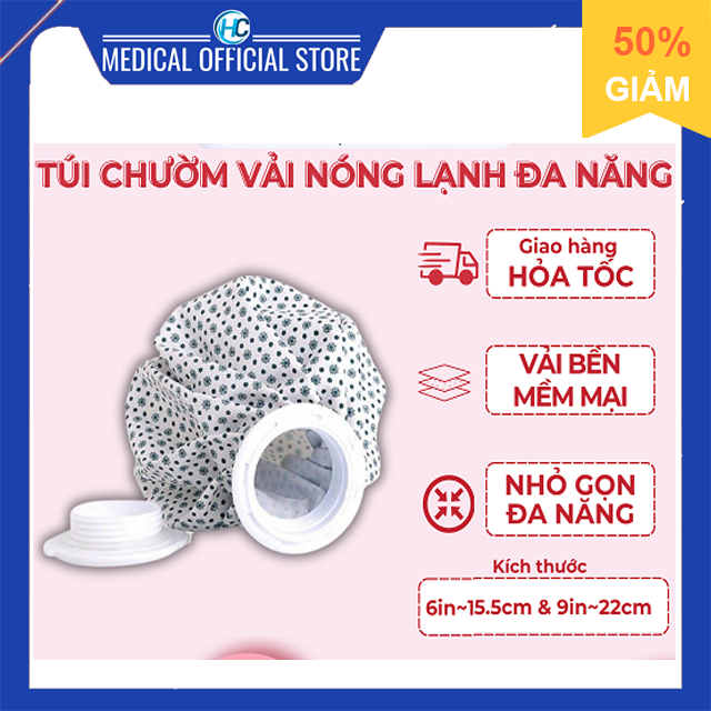 Túi chườm lạnh,túi chườm đá thể thao greetmed chất liệu vải đa năng
