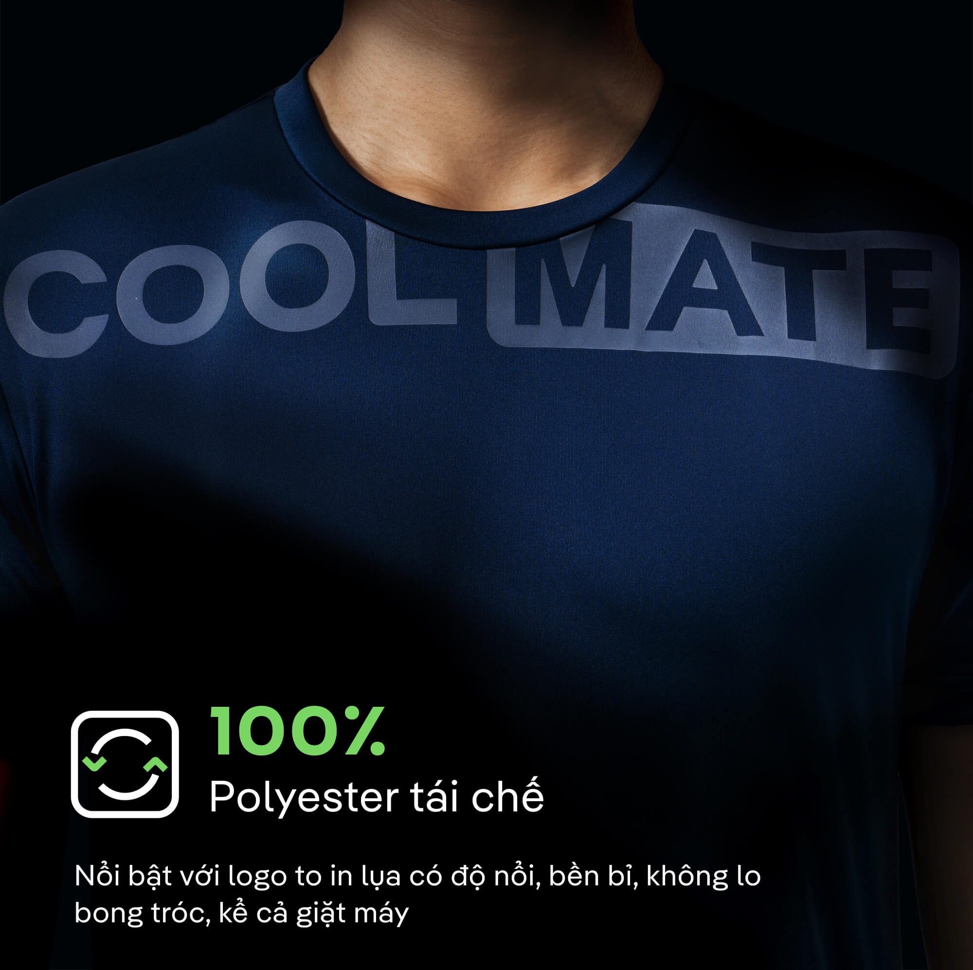 [GIÁ TỐT][OUTLET - KHÔNG ĐỔI TRẢ]Áo T-Shirt thể thao Active logo - Coolmate