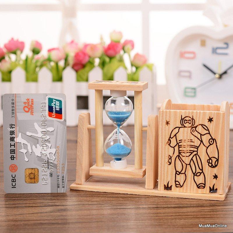 Đồng Hồ Cát Có Hộp Đựng Bút
