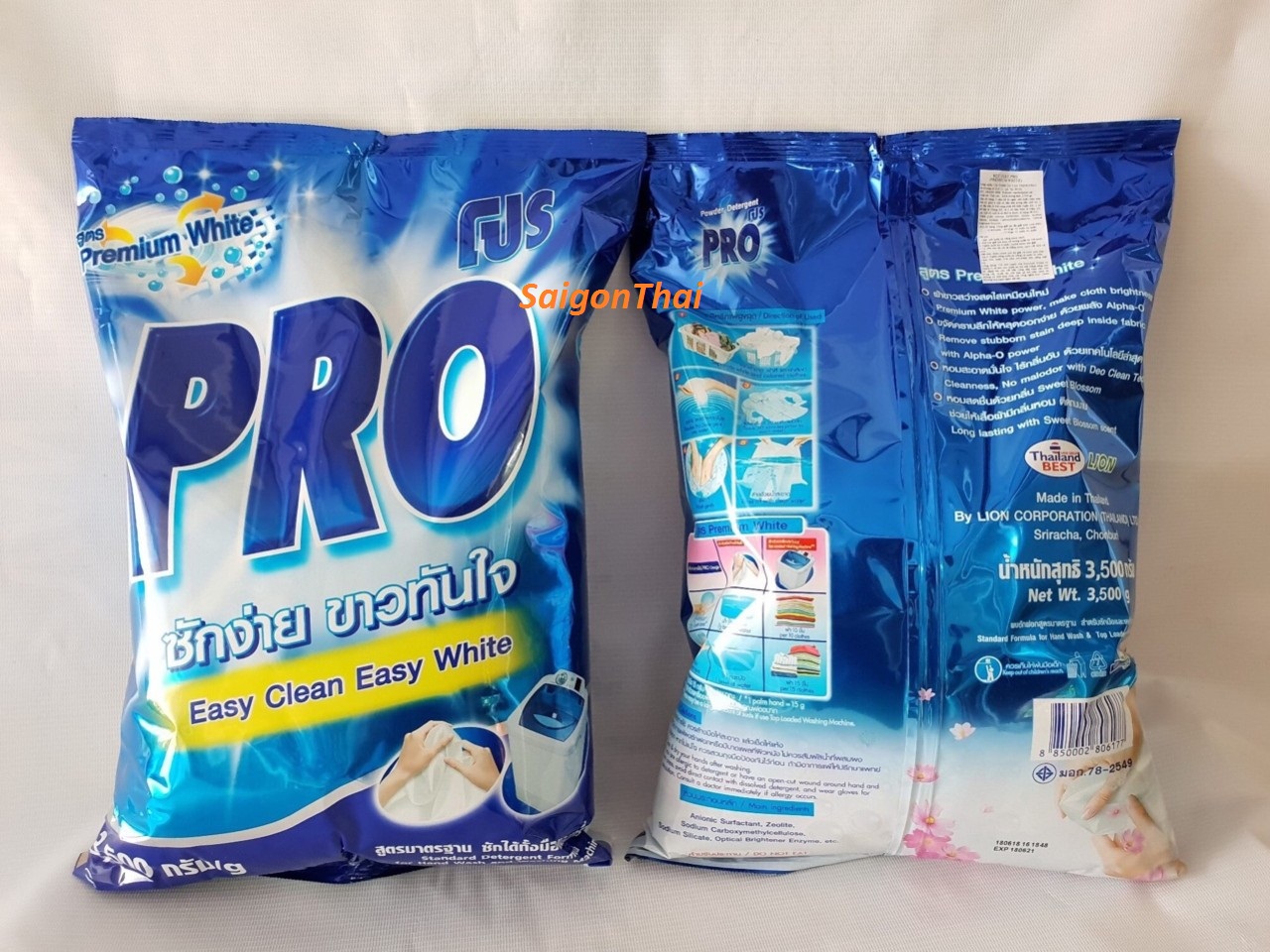 (SGT) Bột giặt PRO250gr - hàng Thái Lan LION