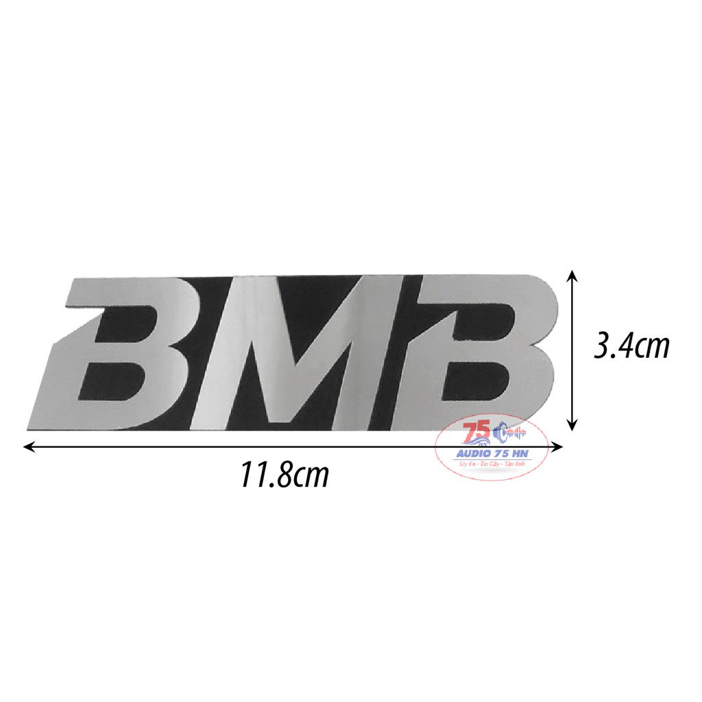 02 cái tem dán thùng loa BMB, 7 màu; Tem Tannoy; Tem BMB trắng