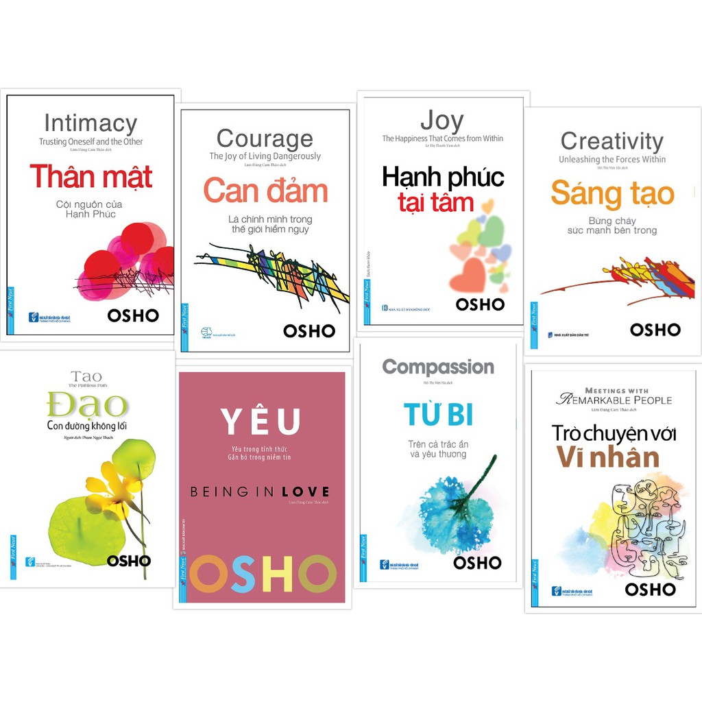 ComBo Sách 8 cuốn hay nhất của OSHO
