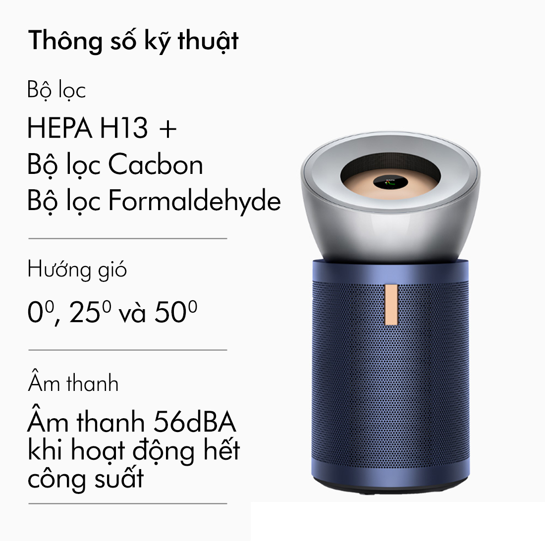 [DUY NHẤT 26.6: NGÀY HỘI THƯƠNG HIỆU DYSON] Máy lọc không khí Dyson Purifier Big + Quiet Formaldehyde BP03 (Xám Trắng/Xanh Phổ)