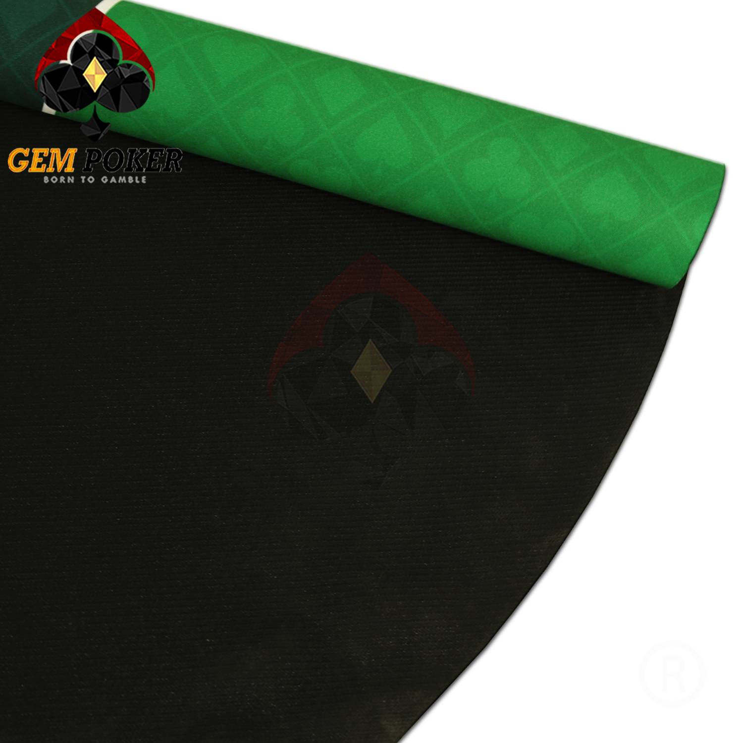 THẢM TRÒN POKER CAO SU TEXAS - GREEN