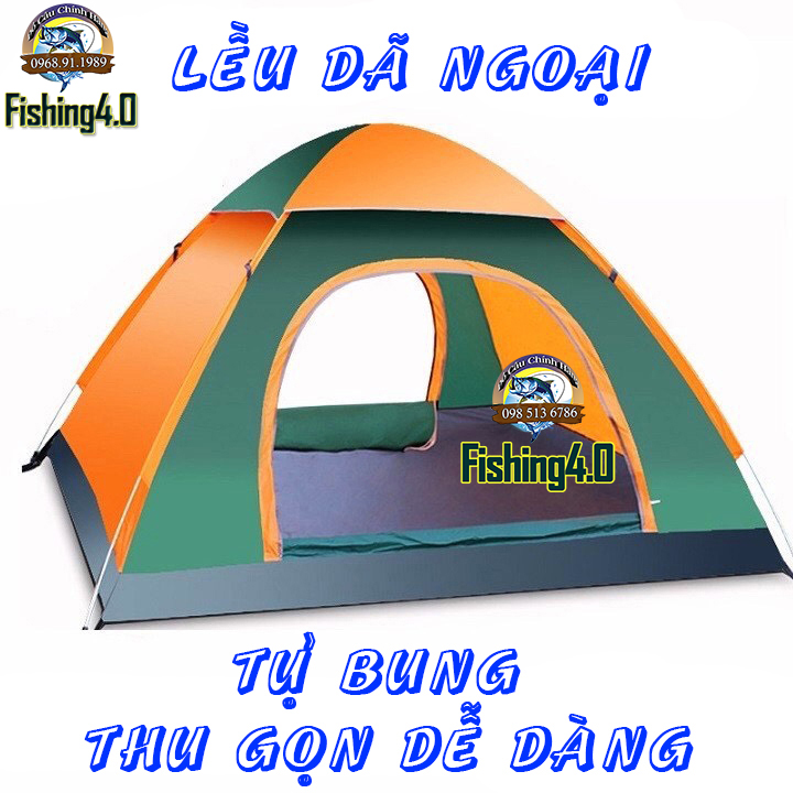Lều Dã Ngoại Tự Bung 2-4 Người Lều Du Lịch - Lều Cắm Trại - Lều Đi Phượt - Lều Cho Bé