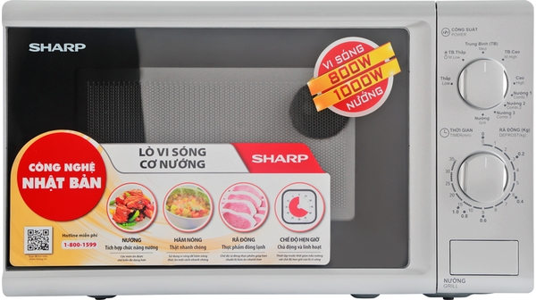 lò vi sóng Sharp 20 lit R-G226VN có nướng