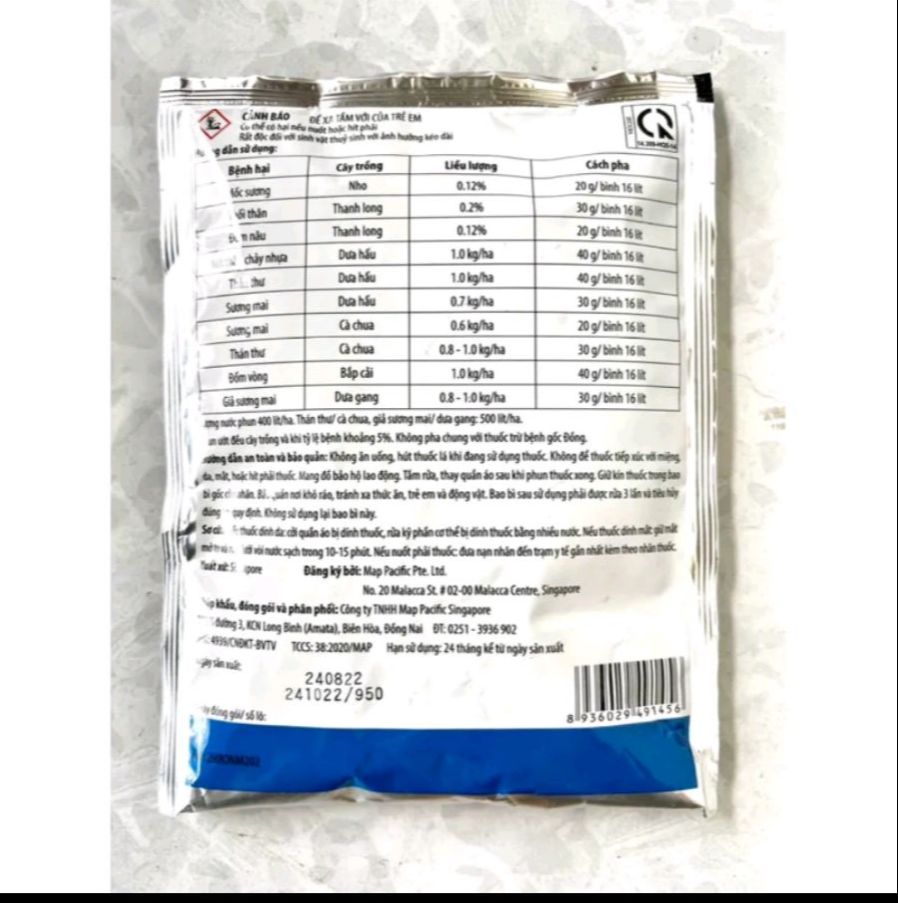 Thuốc trừ bệnh MAP HERO 340WP gói 100g