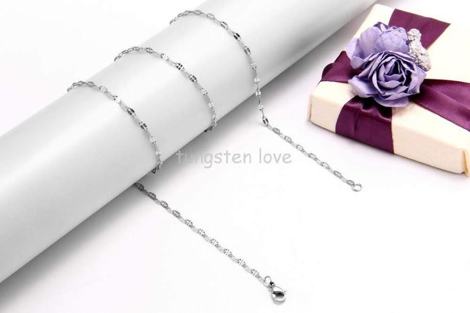 Dây chuyền nữ inox lá me D20