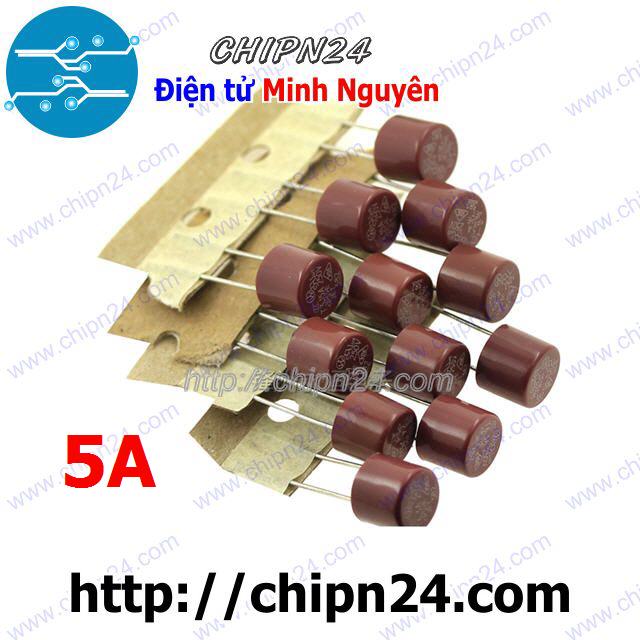 Cầu chì tròn 5a 250v 8x8mm
