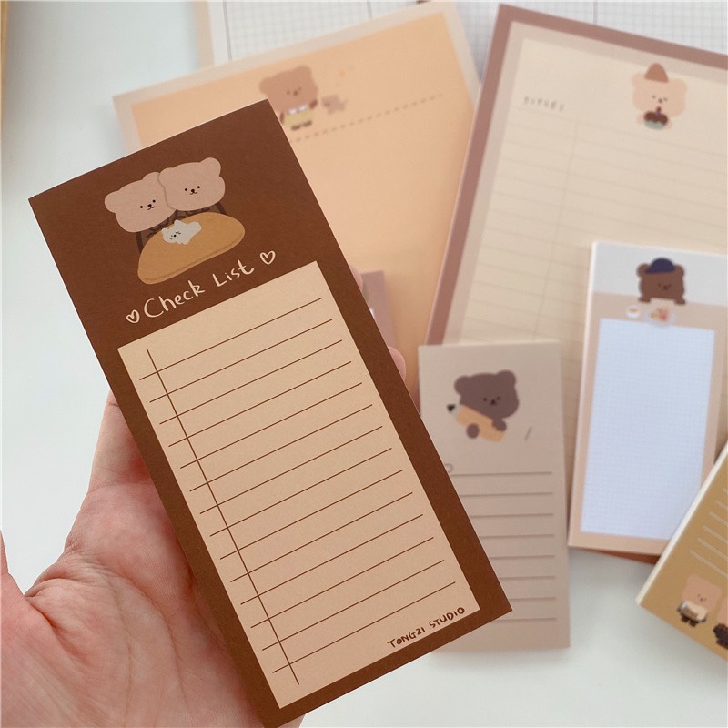 Giấy Note Ghi Chú Bamtoree B5 Nhà Cam