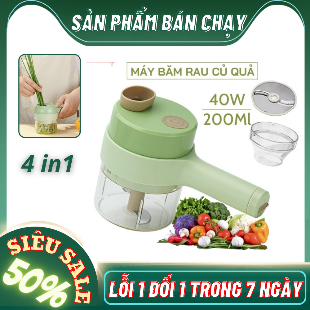 Máy xay hành tỏi ớt đa năng mẫu mới , Dụng cụ xay tỏi ớt cầm tay tiện dụng thế hệ mớ