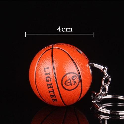 Bật Lửa Móc Khoá Hình Trái Bóng Rổ ( Kim Loại )