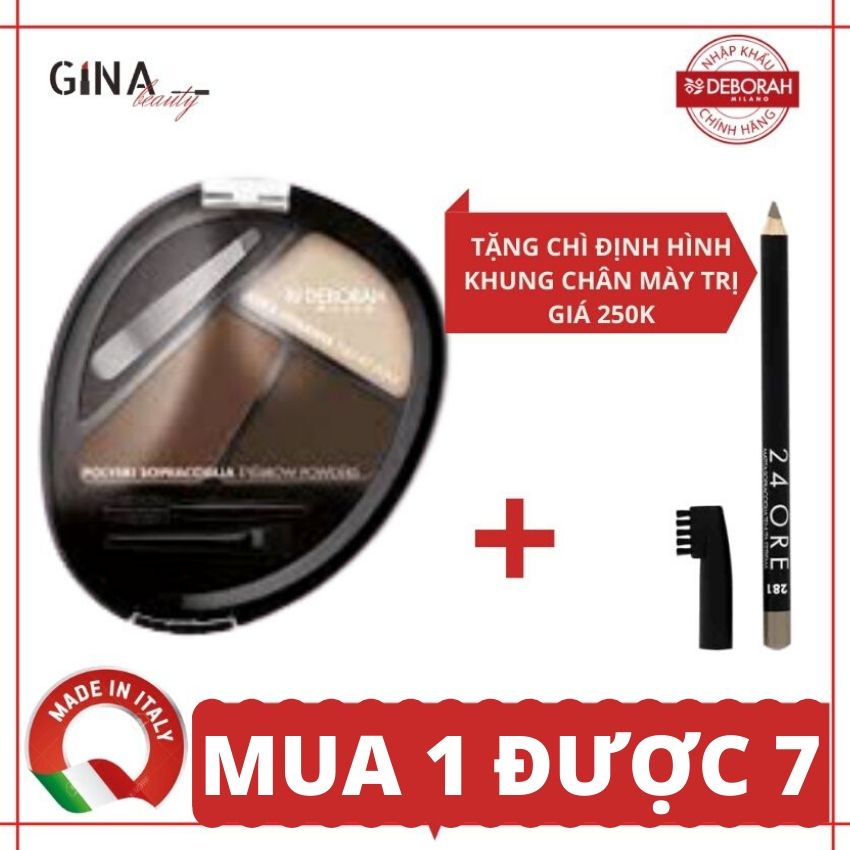 [CHÍNH HÃNG][TẶNG CHÌ ĐỊNH HÌNH CHÂN MÀY TRỊ GIÁ 250K] Bộ Kẻ Chân Mày Deborah Eyebrow Kit 02
