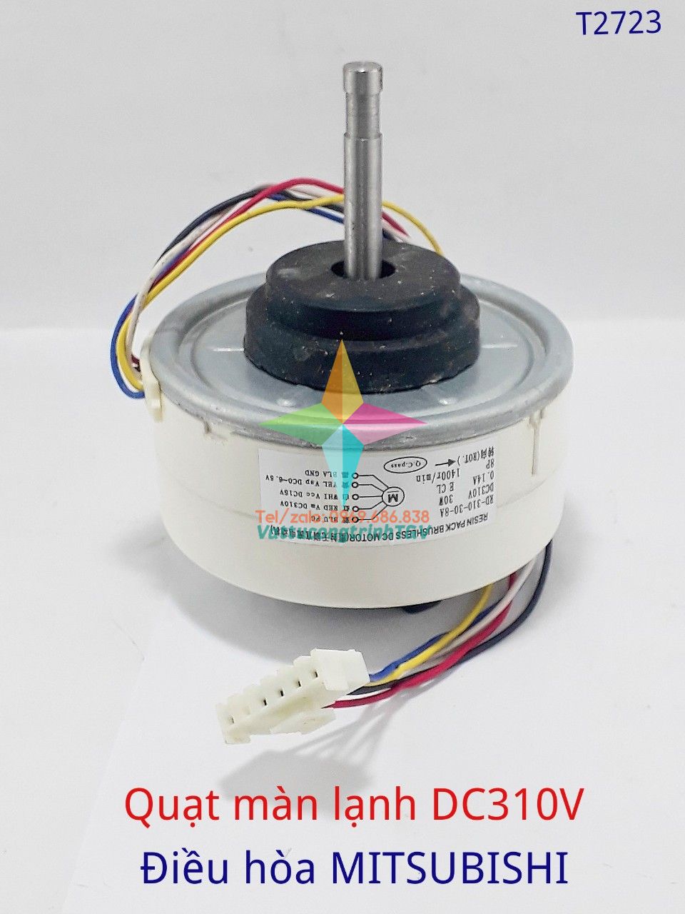 Quạt màn lạnh điều hòa mitsubishi inverter dc310v- 30w - 5 dây