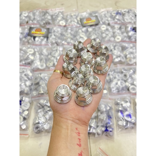 Tán bít v2 thái 6ly 7ly 8ly 10ly 12ly 14ly salaya inox 304 , close nut stainless m10 m12 m14
