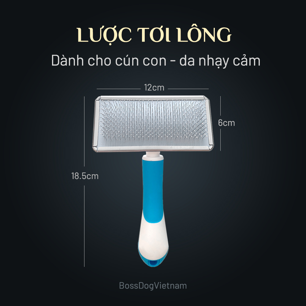 Lược chải lông chó mèo - Đầu răng tròn | BossDog