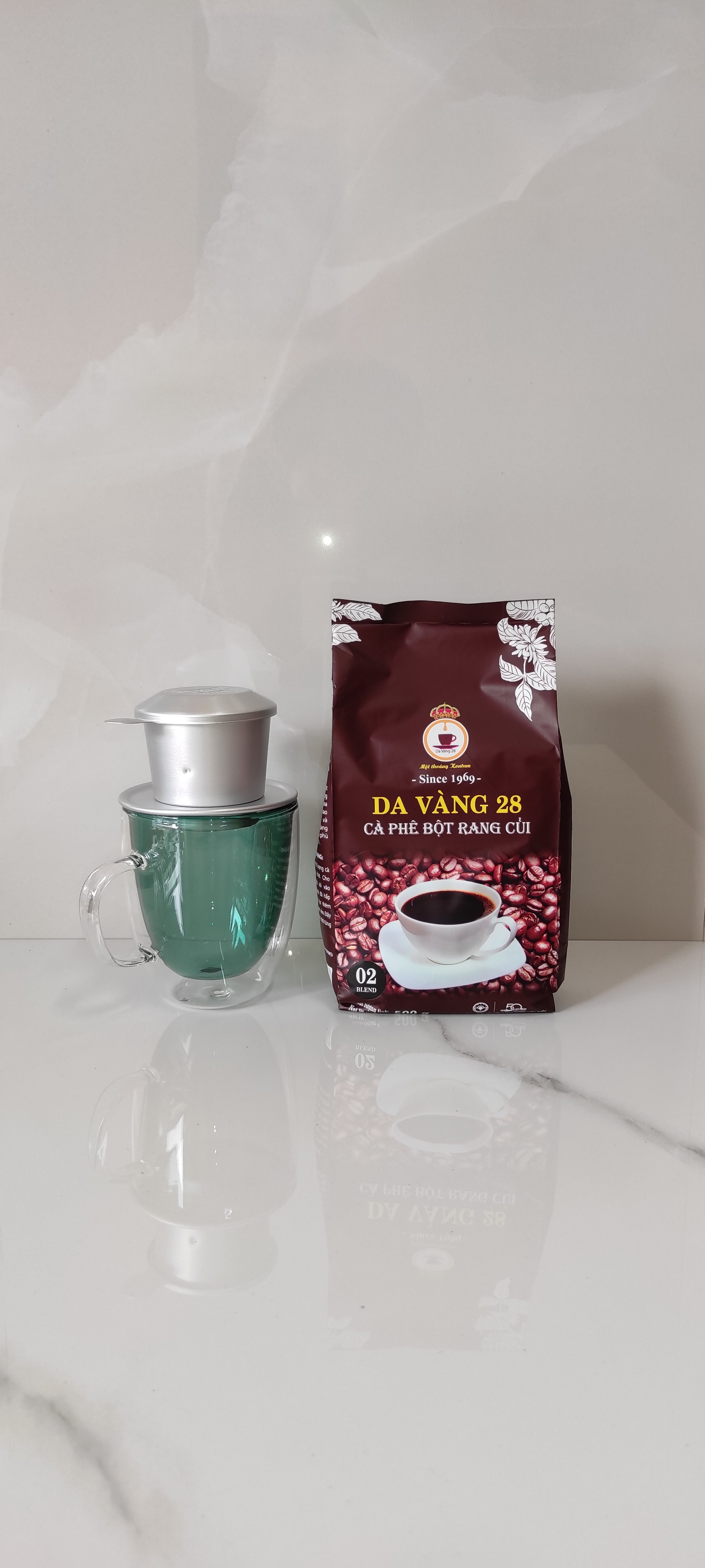 No. 2 coffee (500g) hand-roasted with firewood DA VÀNG 28