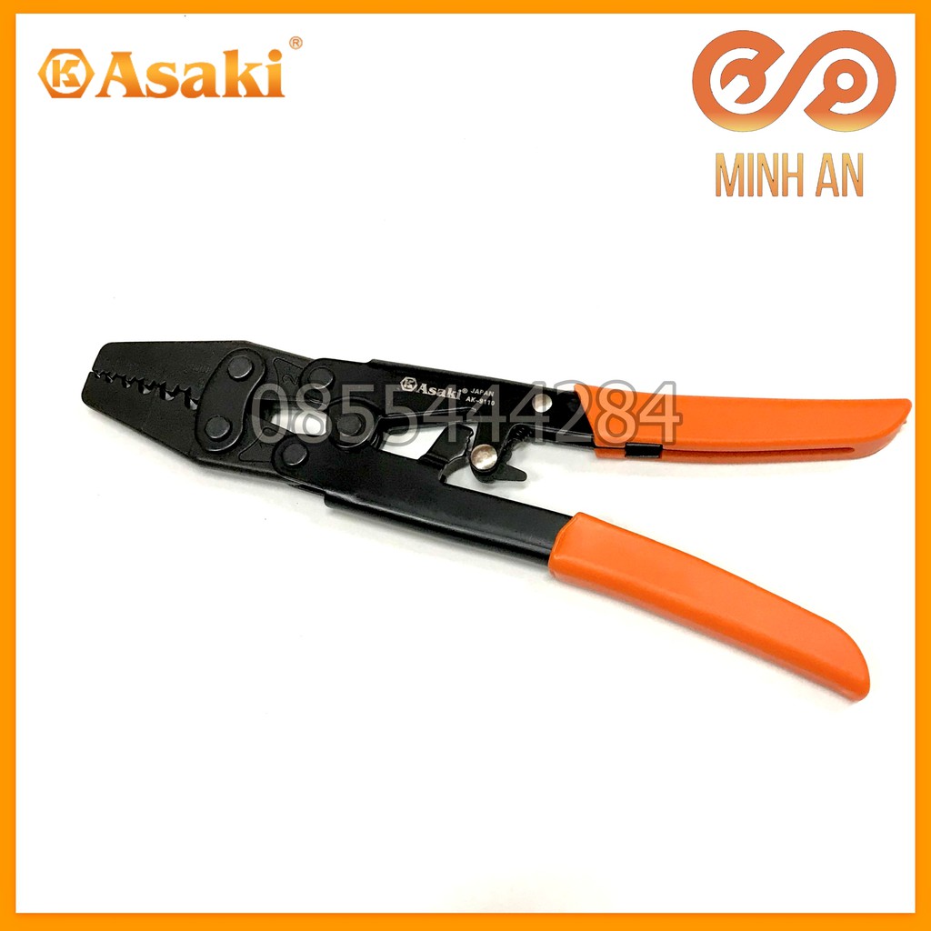 Kìm Bấm Cos 6L 0.5 - 6Mm2 Asaki Ak-9110 (Kềm Bấm Cốt 6L)