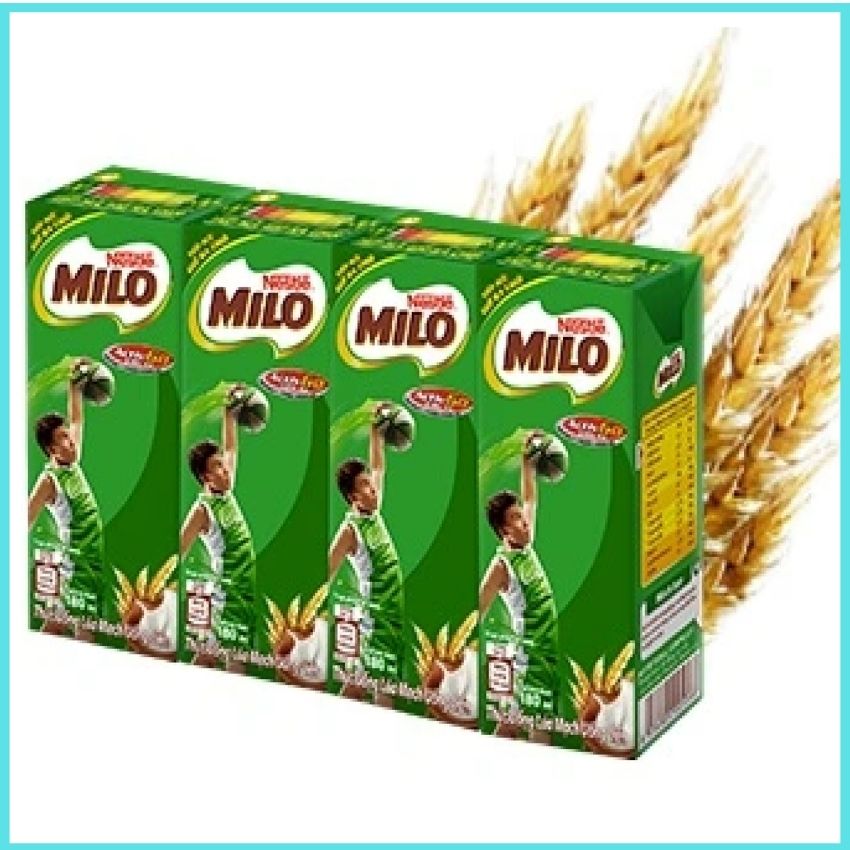 [HCM] Sữa Milo Lốc 4 hộp thức uống lúa mạch Milo Active Go 180ml MSMLO1